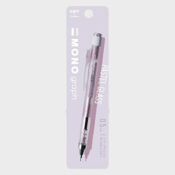 Tombow Mono Graph Pastel Shaker Versatil Kalem 0.5 mm Şeffaf Mor
