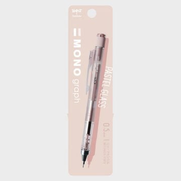 Tombow Mono Graph Pastel Shaker Versatil Kalem 0.5 mm Şeffaf Pembe