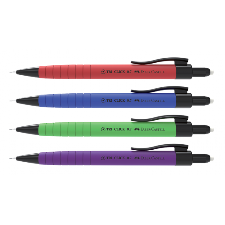 Faber Castell Tri Click Versatil 0,7 Uçlu Kalem Kırmızı