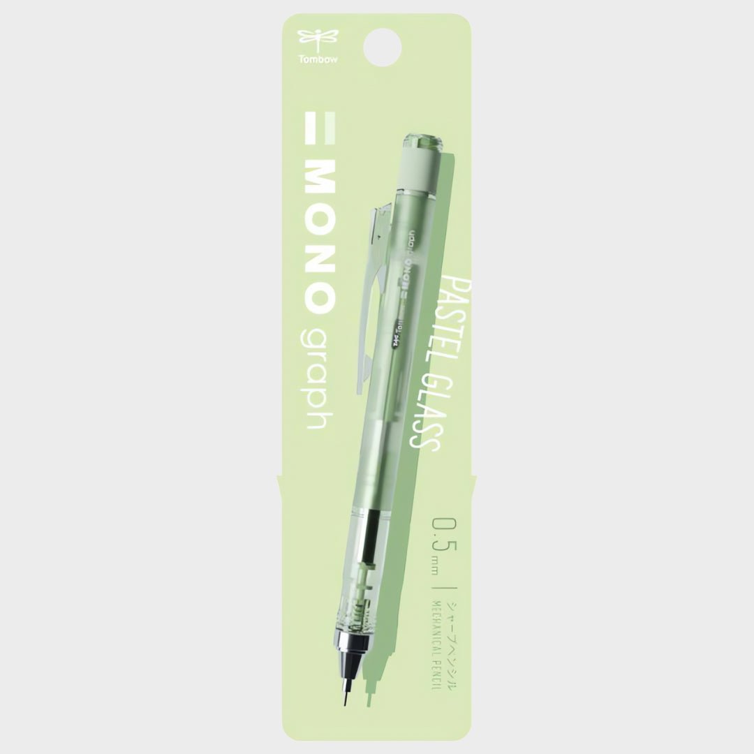 Tombow Mono Graph Pastel Shaker Versatil Kalem 0.5 mm Şeffaf Yeşil