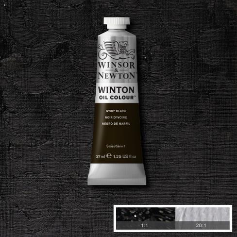 Winsor & Newton Winton 37 ml Yağlı Boya 24 Ivory Black