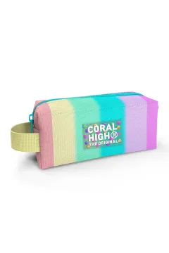 Coral High Renkli Çizgili Desenli 3’lü Okul Çanta Seti SET0123630