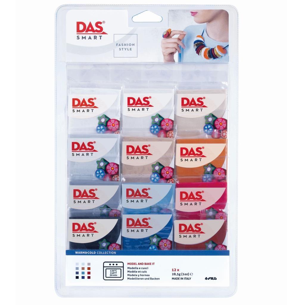 Das Smart Polimer Kil Seti 28 gr x 12 Renk Warm & Cold Colours