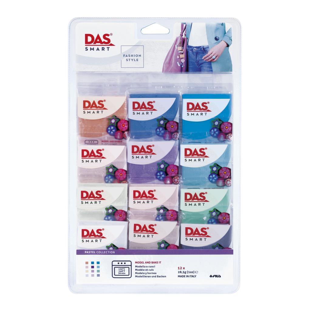 Das Smart Polimer Kil Seti 28 gr x 12 Renk Pastel Colours