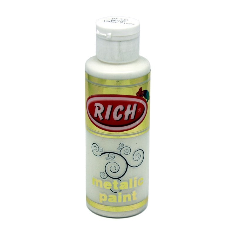 Rich Metalik Akrilik Boya 731-Beyaz 120 cc