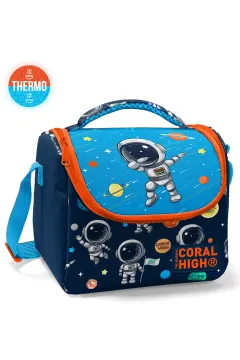 Coral High Kids Lacivert Mavi Astronot Desenli 3’lü Okul Çanta Seti SET0123486