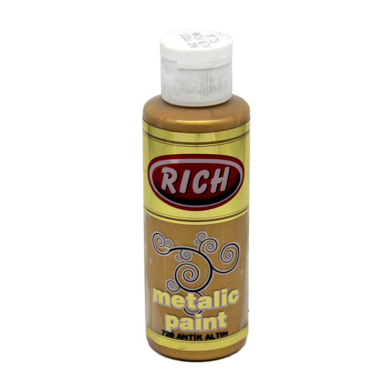 Rich Metalik Akrilik Boya 726-Antik Altın 120 cc