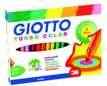 Giotto Turbo Color Keçeli Boya Kalemi 36 Renk