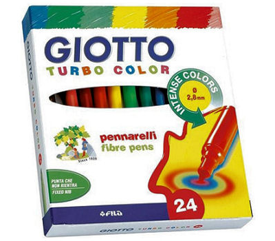 Giotto Turbo Color Keçeli Boya Kalemi 24 Renk