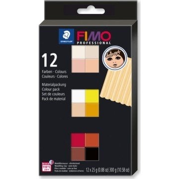 Staedtler Fimo Professional Polimer Kil Seti 12'Li - Doll Art