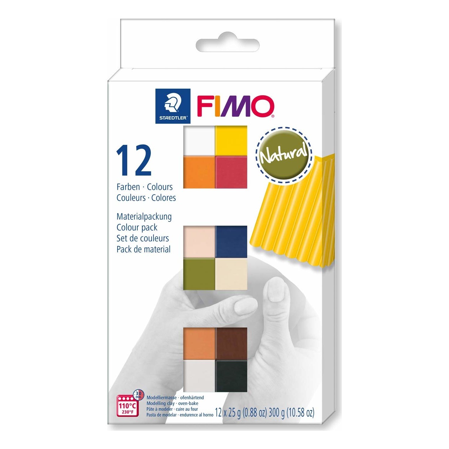Staedtler Fimo Natural Modelleme Polimer Kil Seti 12 Renk