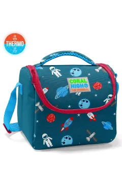 Coral High Kids Civit Kırmızı Uzay Desenli 3’lü Okul Çanta Seti SET0123116