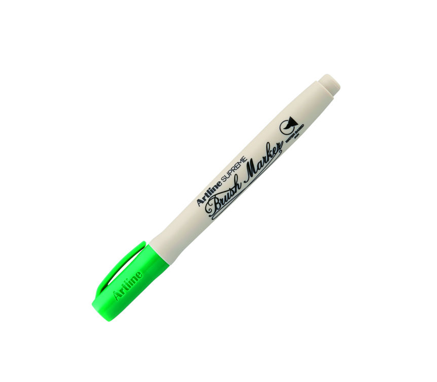 Artline Supreme Brush Marker Esnek Fırça Uçlu Kalem Yeşil