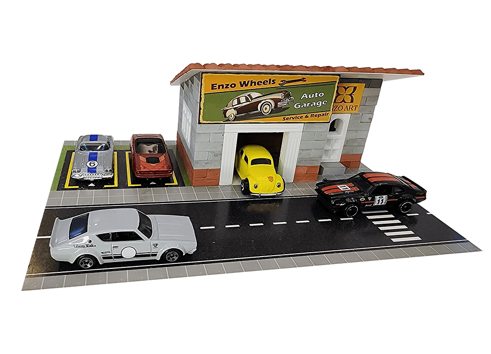 Enzo Wheels Oto Garaj Maket Tuğla Seti