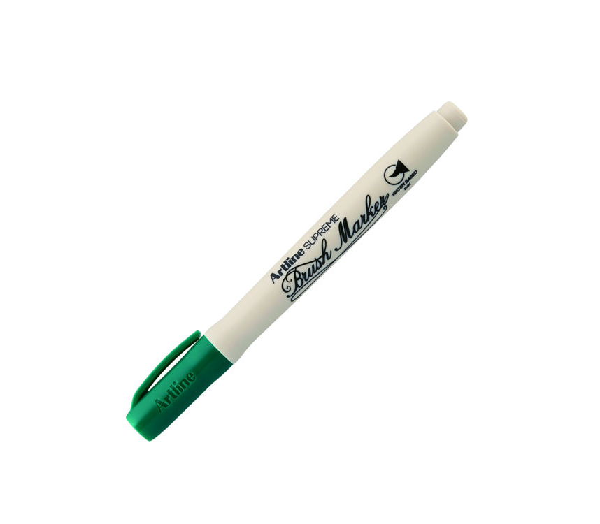 Artline Supreme Brush Marker Esnek Fırça Uçlu Kalem Koyu Yeşil