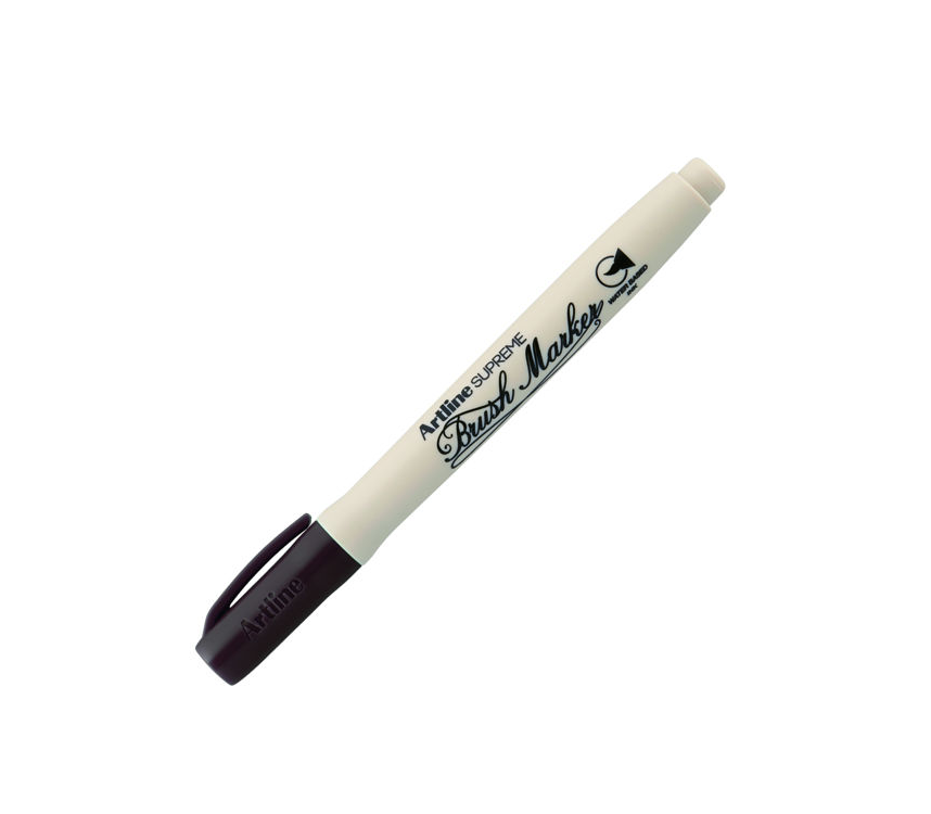 Artline Supreme Brush Marker Esnek Fırça Uçlu Kalem Koyu Kahverengi