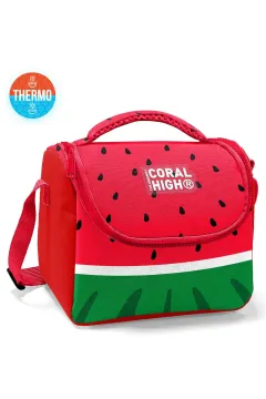 Coral High Kids Kırmızı Yeşil Karpuz Desenli 3’lü Okul Çanta Seti SET14428