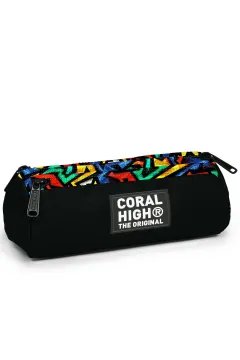 Coral High Kids Siyah Grafiti Desenli 3’lü Okul Çanta Seti SET0123633