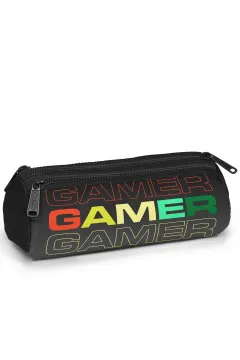 Coral High Kids Siyah Gri Gamer Desenli 3’lü Okul Çanta Seti SET0123640