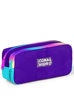 Coral High Kids Rainbow Fermuarlı Mor 3’lü Okul Çanta Seti SET0123662