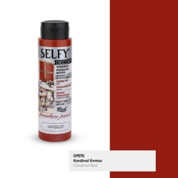 Rich Selfy Decor Vernikli Boya 500cc KARDİNAL KIRMIZI 5824