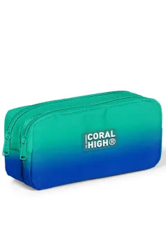 Coral High Kids Yeşil Saks Renk Geçişli 3’lü Okul Çanta Seti SET0123665