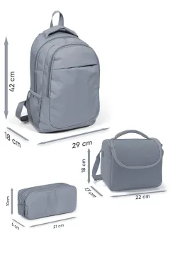 Coral High Kids Renk Geçişli Desenli 3’lü Okul Çanta Seti SET0123668