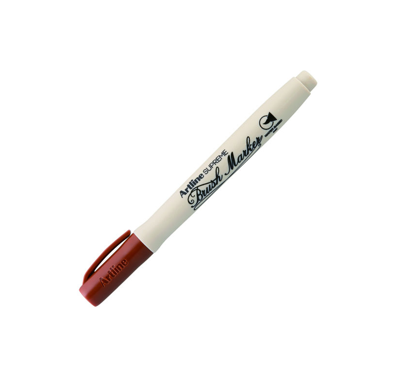 Artline Supreme Brush Marker Esnek Fırça Uçlu Kalem Kahverengi