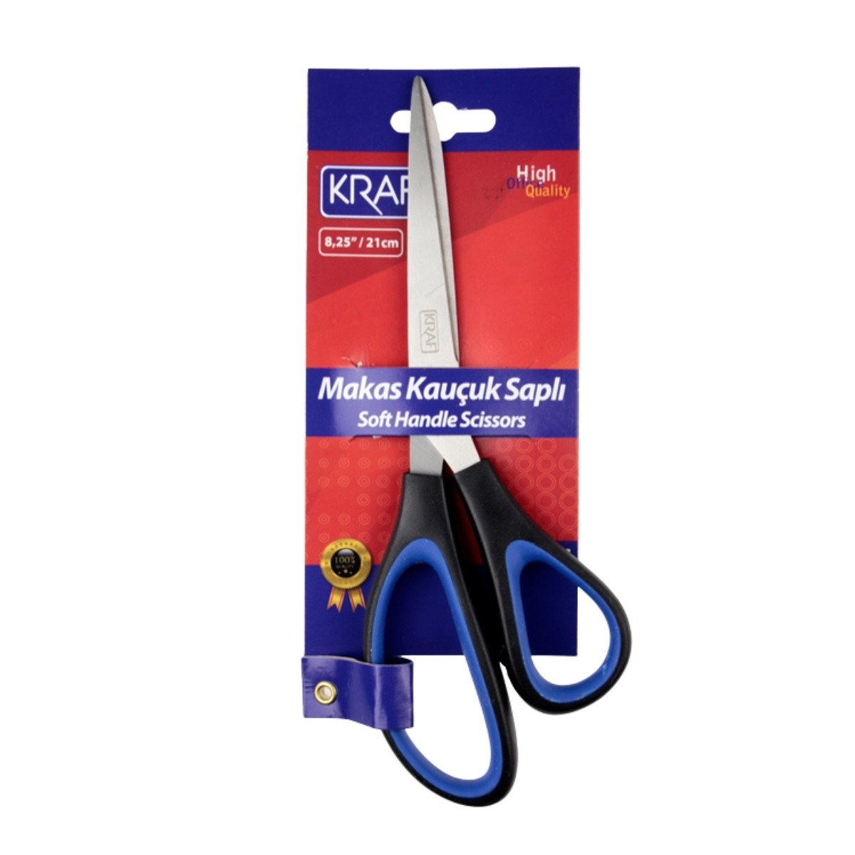 Kraf Makas Kauçuk Saplı 17cm