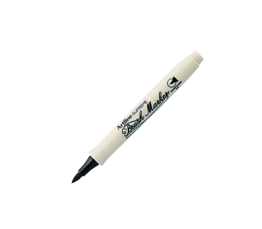 Artline Supreme Brush Marker Esnek Fırça Uçlu Kalem Siyah