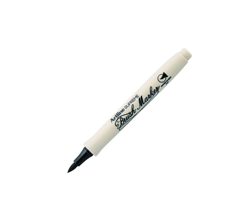 Artline Supreme Brush Marker Esnek Fırça Uçlu Kalem Siyah