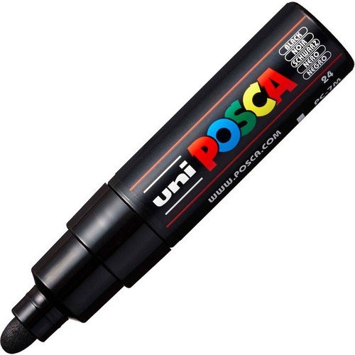 Uni Posca Pc-7m Boyama Markörü 4.5-5.5 mm Siyah
