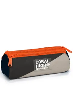 Coral High Kids Lacivert Koyu Gri Bej Renkli 3’lü Okul Çanta Seti SET0123693