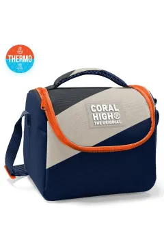 Coral High Kids Lacivert Koyu Gri Bej Renkli 3’lü Okul Çanta Seti SET0123693