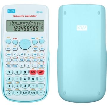 KRAF HESAP MAKİNESİ BİLİMSEL FONKSİYONLU HM-300 BL MAVİ