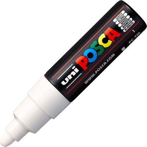 Uni Posca Pc-7m Boyama Markörü 4.5-5.5 mm Beyaz