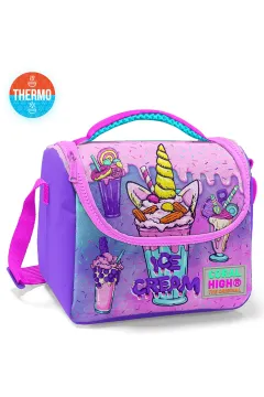 Coral High Kids Pembe Mor Milkshake Dondurma Desenli 3’lü Okul Çanta Seti SET0123749