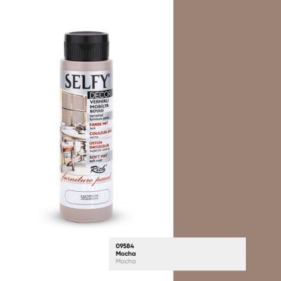 Rich Selfy Decor Vernikli Boya 500cc MOCHA 5852