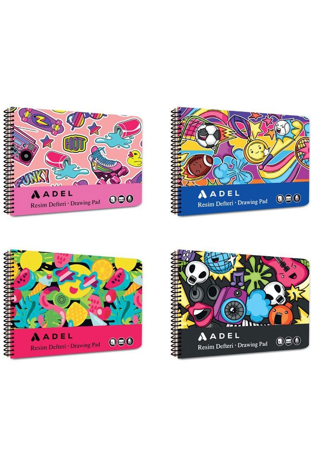 ADEL FUN RESİM DEFTERİ KARTON KAP.25X35 15YP