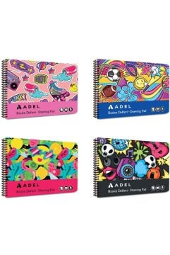 ADEL FUN RESİM DEFTERİ KARTON KAP.25X35 15YP