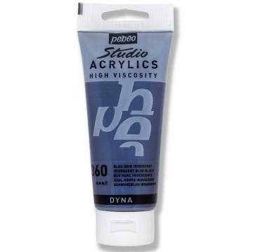 Pebeo Studio Metalik Akrilik Boya 100ml 360-Iridescent Blue Black (Dyna)