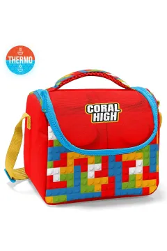 Coral High Kids Renkli Blok Desenli 3’lü Okul Çanta Seti SET0123775