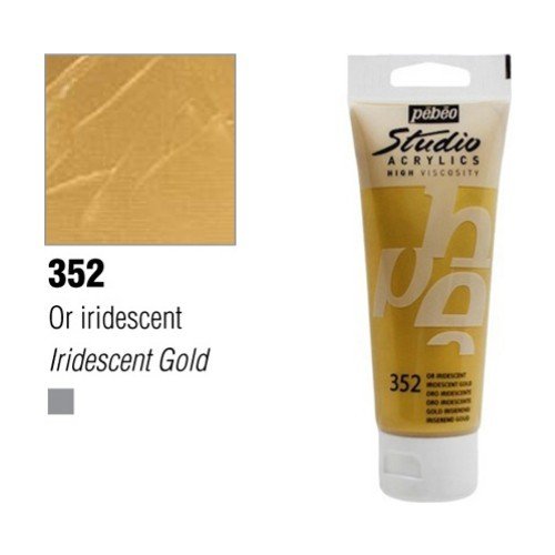 Pebeo Studio Akrilik Boya 100ml - 352 Iridescent Gold