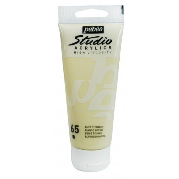 Pebeo Studio Akrilik Boya 100ml - 65 Buff Titanium