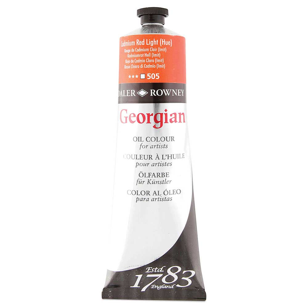 Daler Rowney Georgian Yağlı Boya 225ml 505-Cadmium Red Light Hue