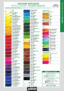 Pebeo Studio Akrilik Boya 100ml - 61 Green Earth
