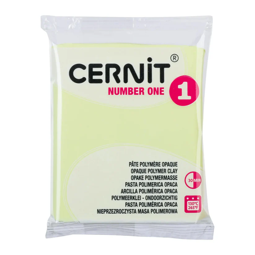 Cernit Number One Polimer Kil 56gr Pastel Yellow 731