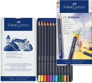 Faber Castell Creative Studio Goldfaber Kuru Boya Kalemi 12 Renk