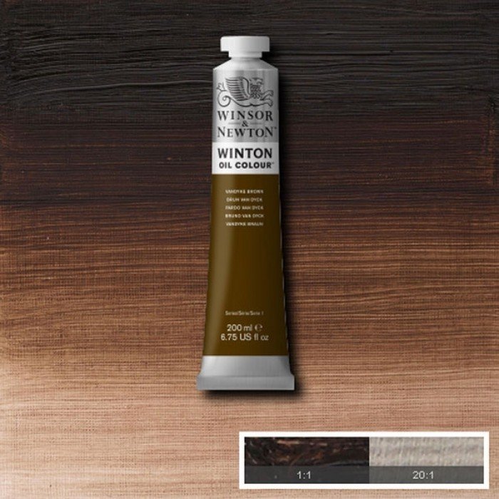 Winsor & Newton Winton 200 ml Yağlı Boya No:41 Vandyke Brown