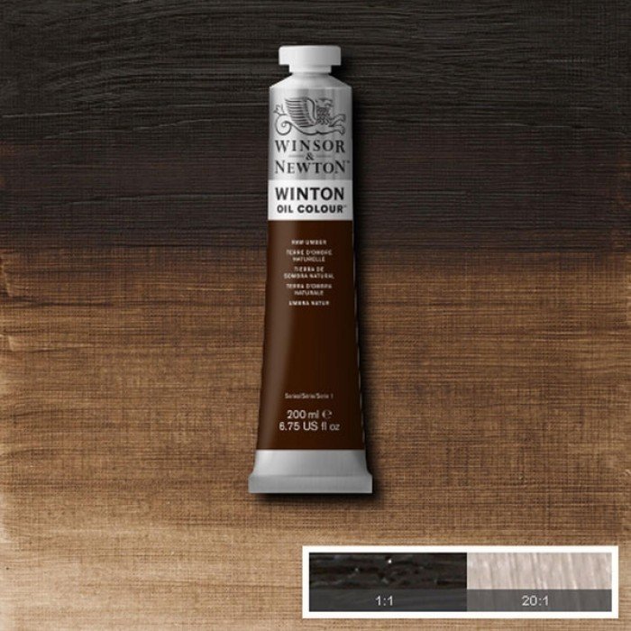 Winsor & Newton Winton 200 ml Yağlı Boya No:35 Raw Umber